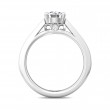 FlyerFit® 14K White Gold Channel and Shared Prong Engagement Ring