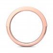 FlyerFit® 14K Pink Gold Channel  Wedding Band