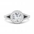 FlyerFit® 18K White Gold Vintage Engagement Ring