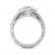 FlyerFit® 18K White Gold Vintage Engagement Ring