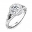 FlyerFit® 18K White Gold Vintage Engagement Ring