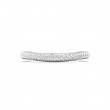 FlyerFit® 18K White Gold Vintage Wedding Band