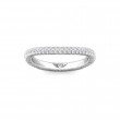 FlyerFit® 18K White Gold Vintage Wedding Band