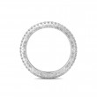 FlyerFit® 18K White Gold Vintage Wedding Band