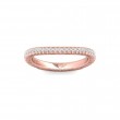 FlyerFit® 18K Pink Gold Vintage Wedding Band