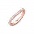 FlyerFit® 18K Pink Gold Vintage Wedding Band