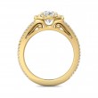 FlyerFit® 14K Yellow Gold Split Shank Engagement Ring