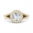 FlyerFit® 18K Yellow Gold Vintage Engagement Ring