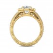 FlyerFit® 18K Yellow Gold Vintage Engagement Ring