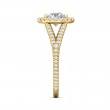 FlyerFit® 18K Yellow Gold Vintage Engagement Ring