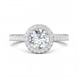 FlyerFit® 18K White Gold Vintage Engagement Ring