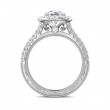 FlyerFit® 18K White Gold Vintage Engagement Ring