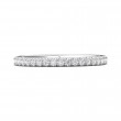 FlyerFit® Platinum Micropave Cutdown Wedding Band