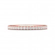 FlyerFit® 14K Pink Gold Vintage Wedding Band