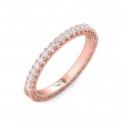 FlyerFit® 14K Pink Gold Vintage Wedding Band