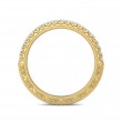 FlyerFit® 18K Yellow Gold Vintage Wedding Band