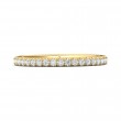 FlyerFit® 14K Yellow Gold Micropave Cutdown Wedding Band