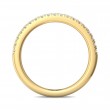 FlyerFit® 14K Yellow Gold Micropave Cutdown Wedding Band