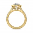 FlyerFit® 18K Yellow Gold Vintage Engagement Ring