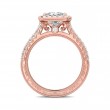 FlyerFit® 18K Pink Gold Vintage Engagement Ring