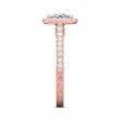 FlyerFit® 18K Pink Gold Vintage Engagement Ring