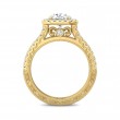 FlyerFit® 18K Yellow Gold Vintage Engagement Ring