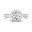 FlyerFit® 18K White Gold Vintage Engagement Ring