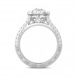 FlyerFit® 18K White Gold Vintage Engagement Ring