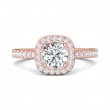 FlyerFit® 14K Pink Gold Vintage Engagement Ring