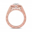 FlyerFit® 18K Pink Gold Vintage Engagement Ring