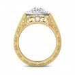 FlyerFit® 14K Yellow and 14K White Gold Vintage Engagement Ring