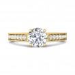 FlyerFit® 14K Yellow Gold Micropave Engagement Ring