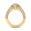 FlyerFit® 14K Yellow Gold Micropave Engagement Ring