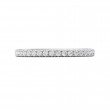 FlyerFit® 14K White Gold Micropave Cutdown Wedding Band