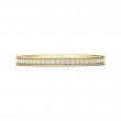 FlyerFit® 18K Yellow Gold Micropave Bead Set Wedding Band