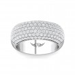 FlyerFit® Platinum Micropave Wedding Band