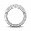 FlyerFit® Platinum Micropave Wedding Band