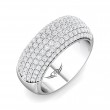 FlyerFit® Platinum Micropave Wedding Band