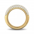 FlyerFit® 18K Yellow Gold Micropave Wedding Band