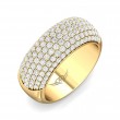 FlyerFit® 18K Yellow Gold Micropave Wedding Band