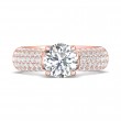 FlyerFit® 18K Pink Gold Encore Engagement Ring