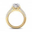 FlyerFit® 18K Yellow Gold Shank And White Gold Top Encore Engagement Ring