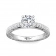 FlyerFit® 14K White Gold Vintage Engagement Ring