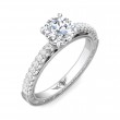 FlyerFit® 14K White Gold Vintage Engagement Ring