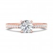 FlyerFit® 18K Pink Gold Vintage Engagement Ring