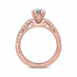 FlyerFit® 18K Pink Gold Vintage Engagement Ring