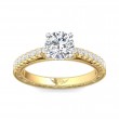 FlyerFit® 14K Yellow and 14K White Gold Vintage Engagement Ring