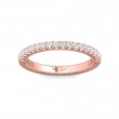 FlyerFit® 18K Pink Gold Vintage Wedding Band