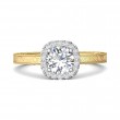 FlyerFit® 14K Yellow and 14K White Gold Vintage Engagement Ring