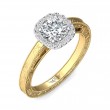 FlyerFit® 14K Yellow and 14K White Gold Vintage Engagement Ring